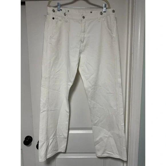 Gucci, Mens Straight Leg Jeans, White, Size 52 - Picture 1 of 10